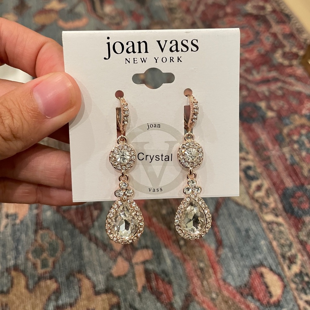 Joan Vass Crystal earrings